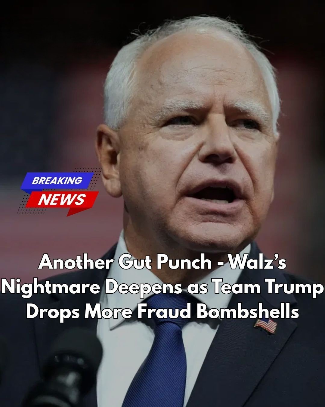 Tim Walz Gets Even More Bad News From The Trump Administration As Fraud Scandal Blows Up