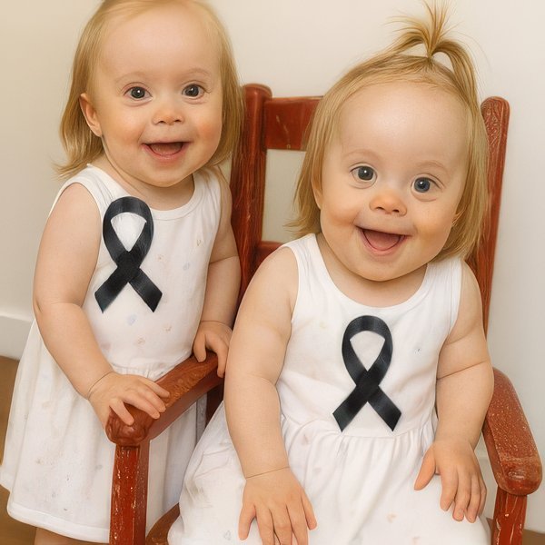 Young woman puts both babies inside the fir… See more